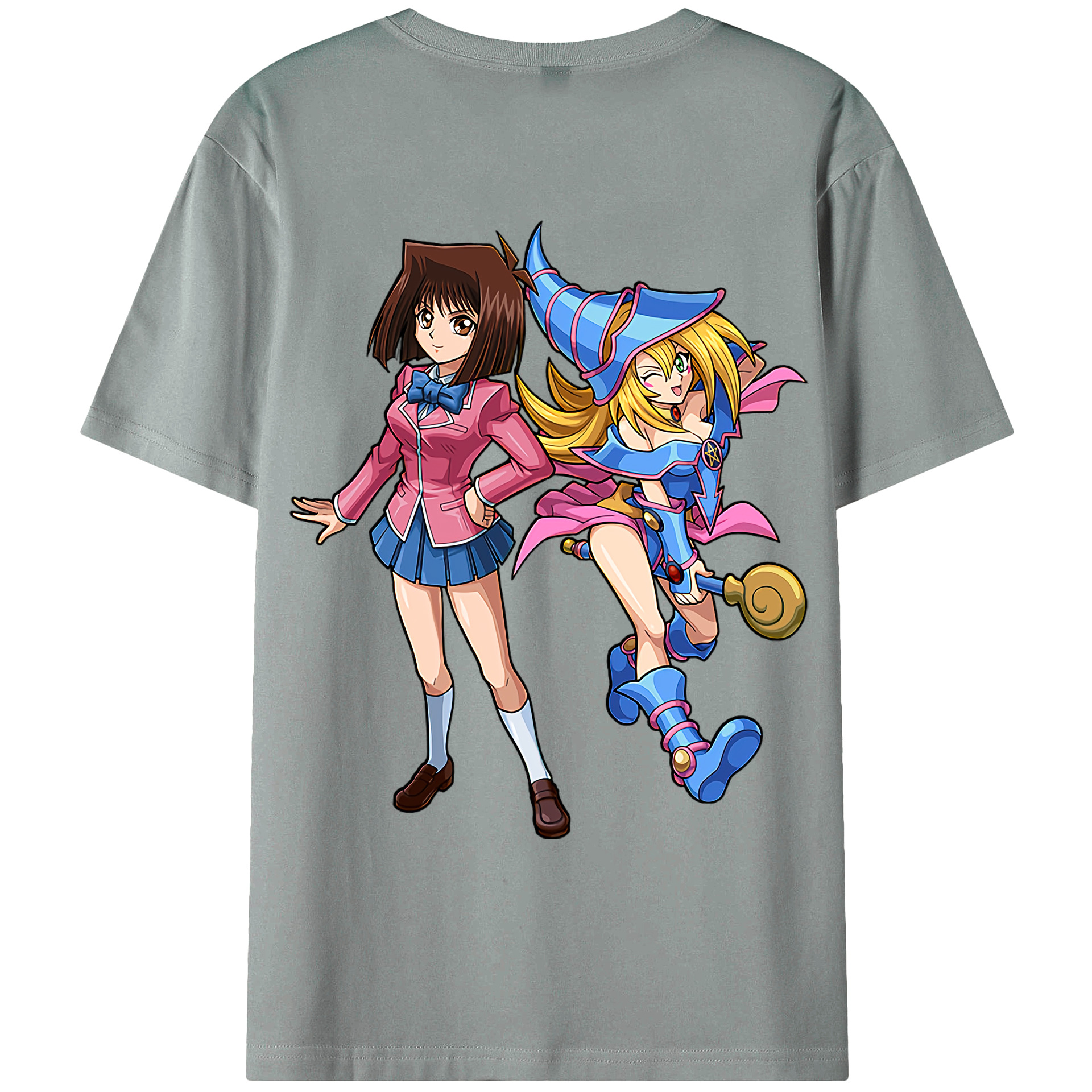 （画像用） 遊☆戯☆王 Yu-Gi-Oh! 綿100％ メンズ半袖Tシャツ（バックプリント） 通気性